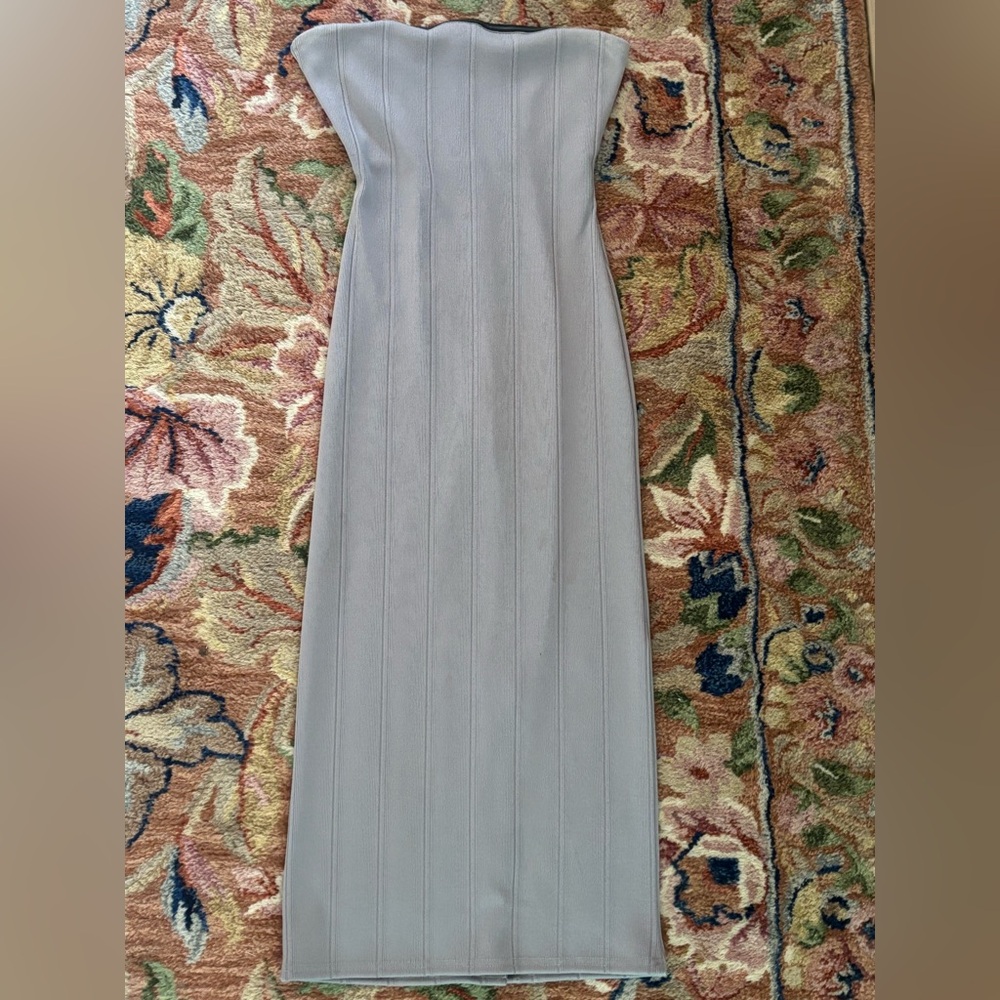Topshop Gray Strapless Bodycon Dress - Size 4